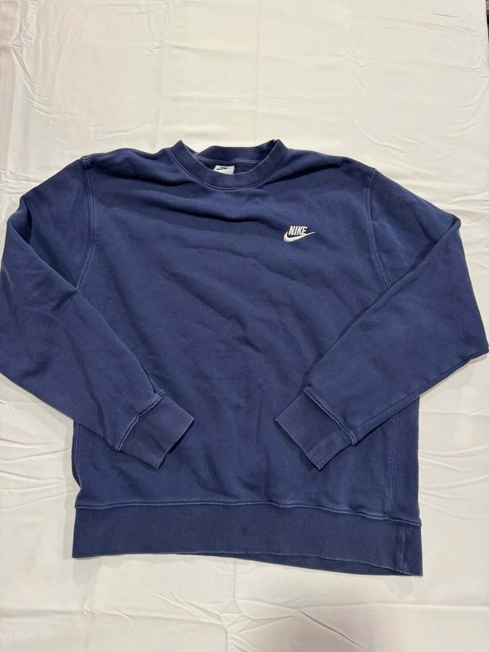 Nike Sportswear Club Fleece Crewneck Sweatshirt Navy Blue Y2K